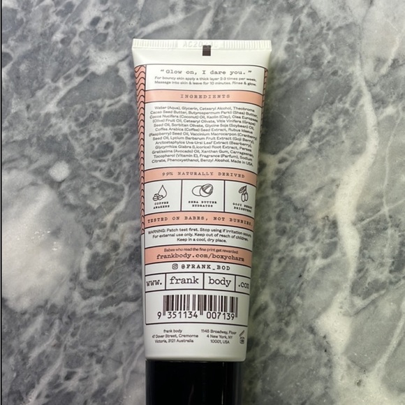 New Frank Body Glow Mask - Picture 2 of 3